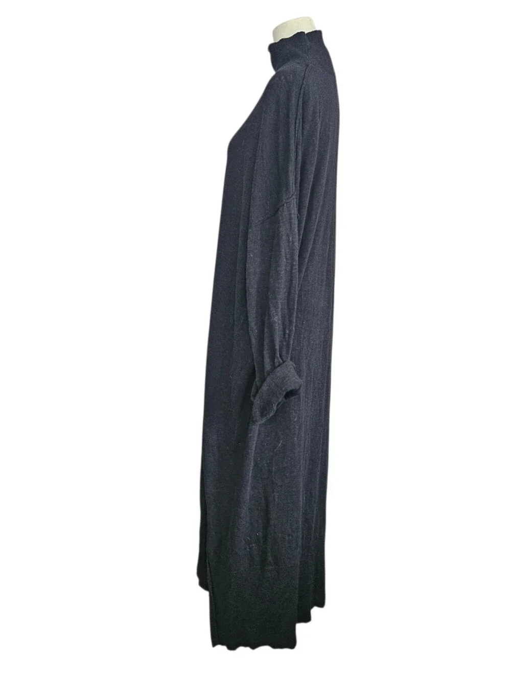 Free People FP Beach Faye Sweater Midi Dress Washed Black L